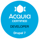 Acquia Certified Developer Drupal 7 Badge