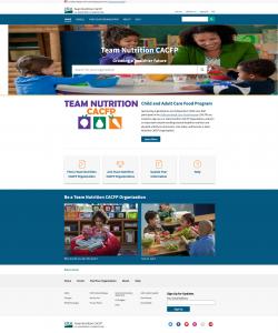 Portfolio Image for USDA Team Nutrition Portal